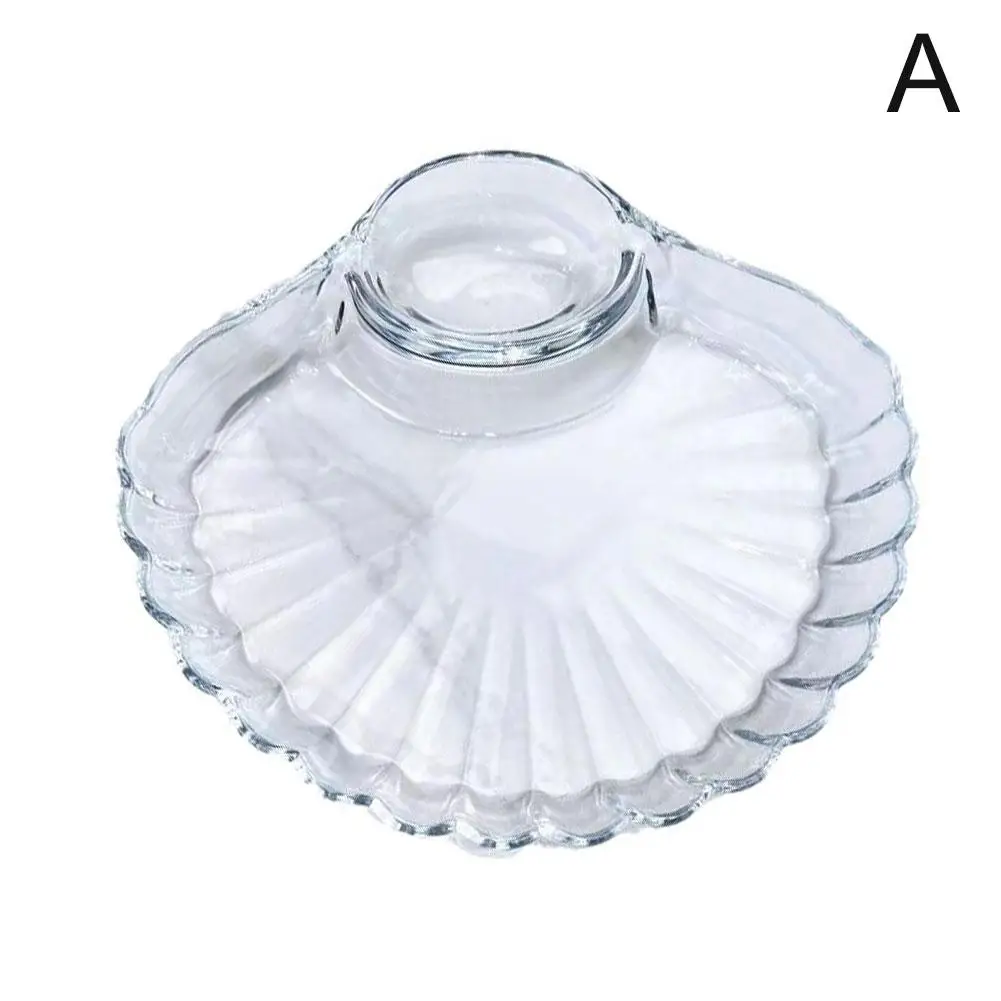 Plato con forma de flor linda, plato de condimento de doble rejilla, albóndigas de desayuno, contenedor de aperitivos de salsa de comida, W9j2