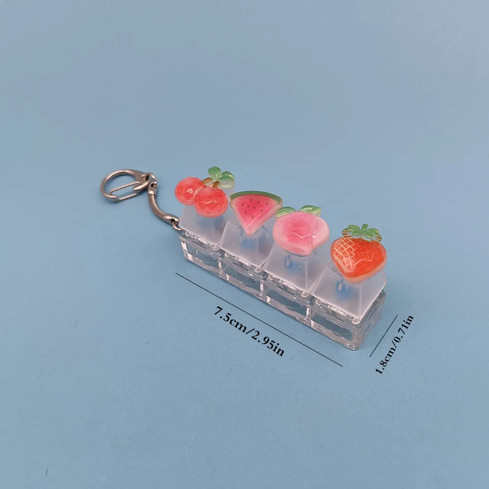 Schlüssel kappe Schlüssel bund Handy Anhänger Obst Kawaii Schlüssel ring Fingers pitze Dekompression Neuheit Pop Zappeln Spielzeug Valentinstag Weihnachts geschenk – Detail 13