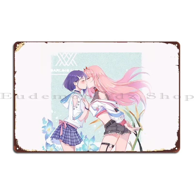 Ichigo Zero Two Юрий металлическая табличка плакат гостиная создать настенную табличку классический дизайнерский жестяной знак плакат Ichigo Zero Two Юрий металлическая табличка плакат гостиная создать настенную табличку классический дизайнерский жестяной знак плакат