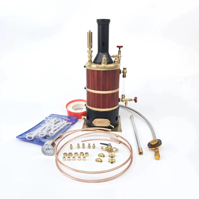 

LS80S Engine Model Vertical Steam Engine Efficient Heat Transfer Rate Suitable for DIY Ship Model Toy Games Social Games