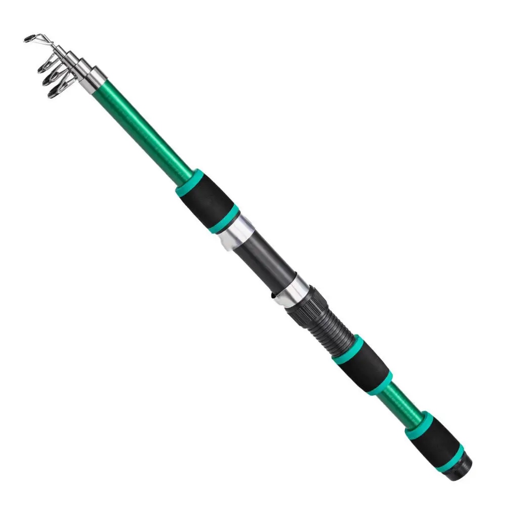 Telescopic Sea Pole And Reel Combo Kit Includes Lures Tackle Bag Portable Gear For Saltwater Casting Beginners Enthusiasts