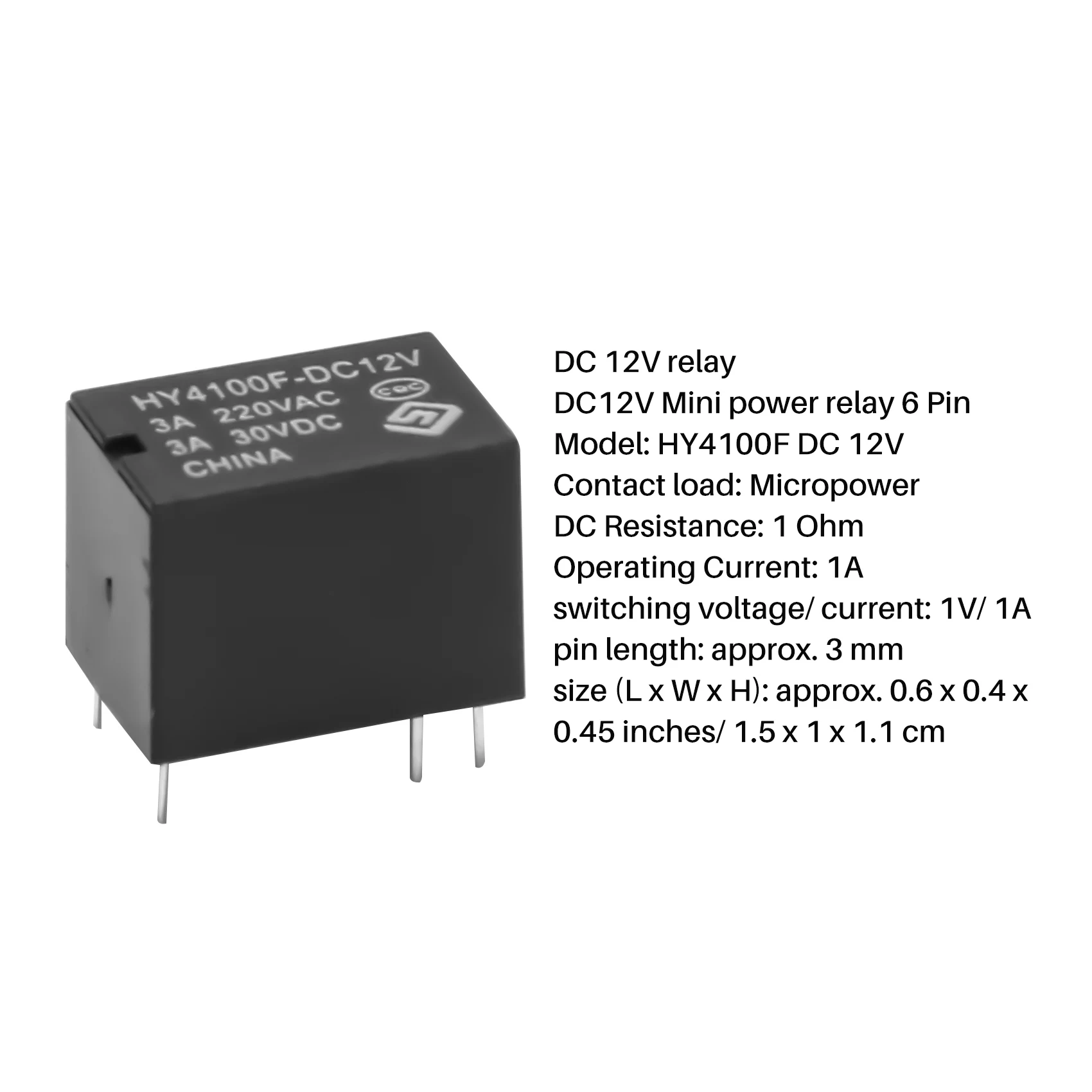 Notícias 20 PCS Mini Relé Eletrônico DC 12V
