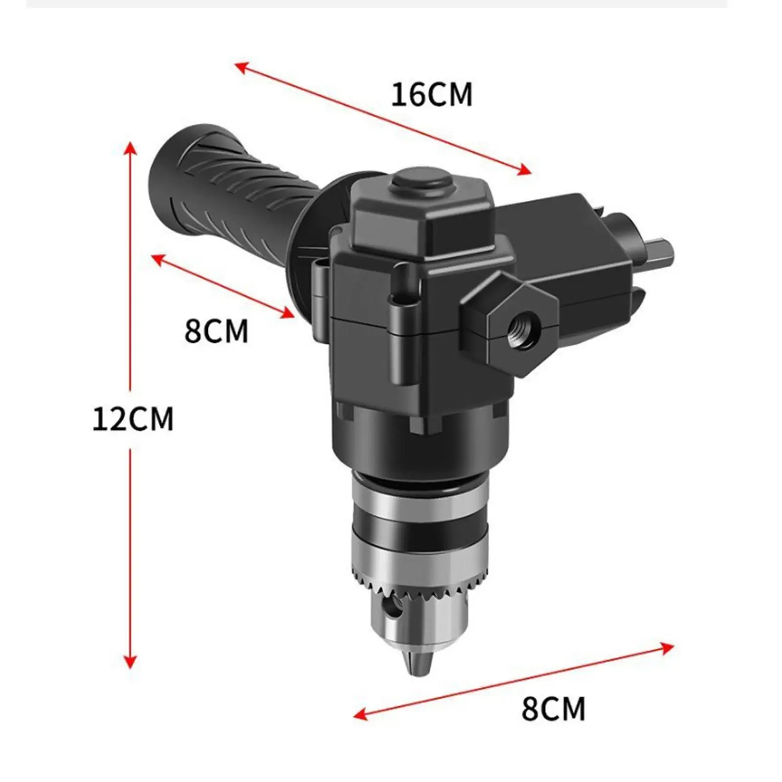 Right Angle Drill Adapter,90 Degrees Drill Bend Extension,Easy to Use, Electric Drill Extension Tool for Electric Drill