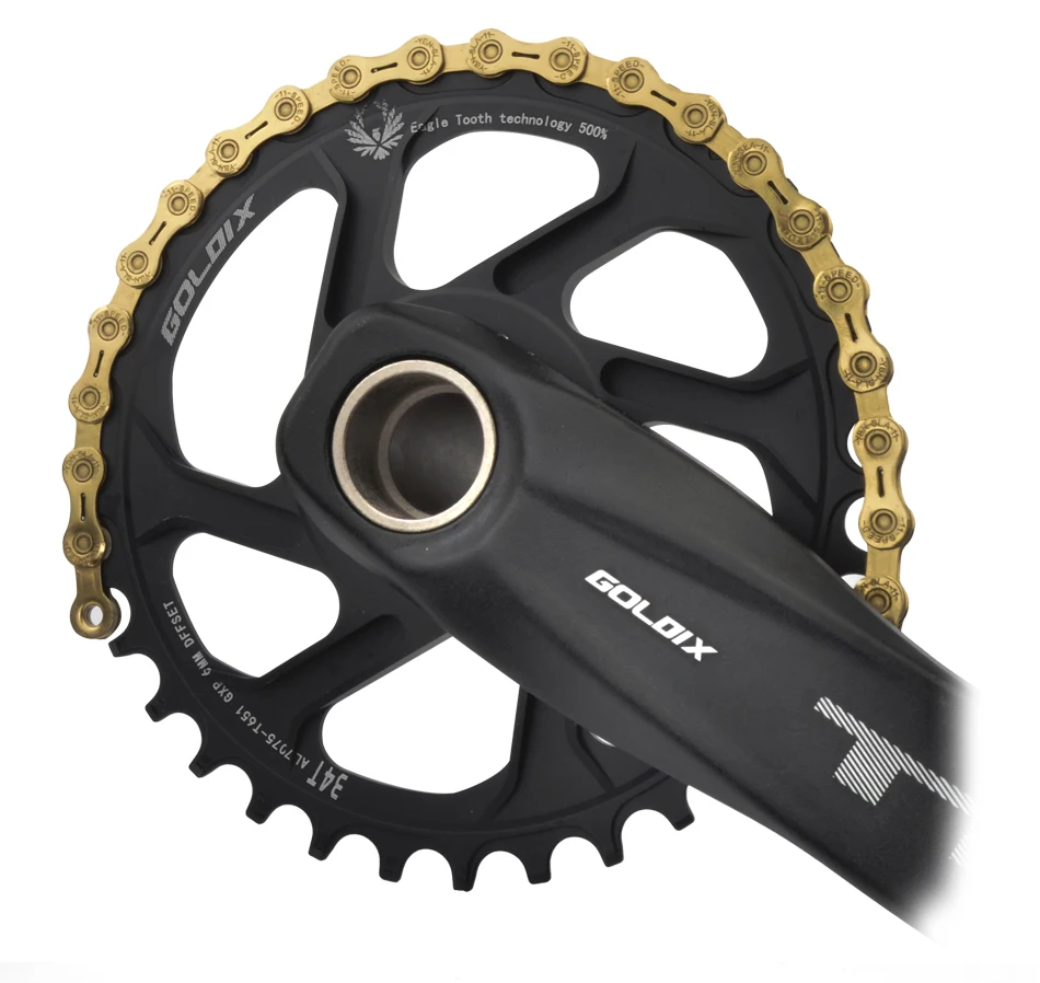 GOLDIX ForGXP 0/3/6mm Offset Mountain Bike 30T-38T Crown Bicycle Chainring 11/12 Speed forSRAM NX XX XO GXs GXP11 Single Disc