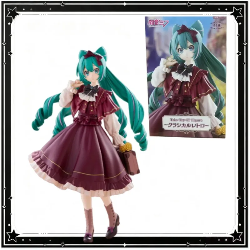 【en-stock】figurine-furyu-hatsune-miku-trio-try-it-version-classique-retro-19-cm-pvc-objet-de-collection-d'anime