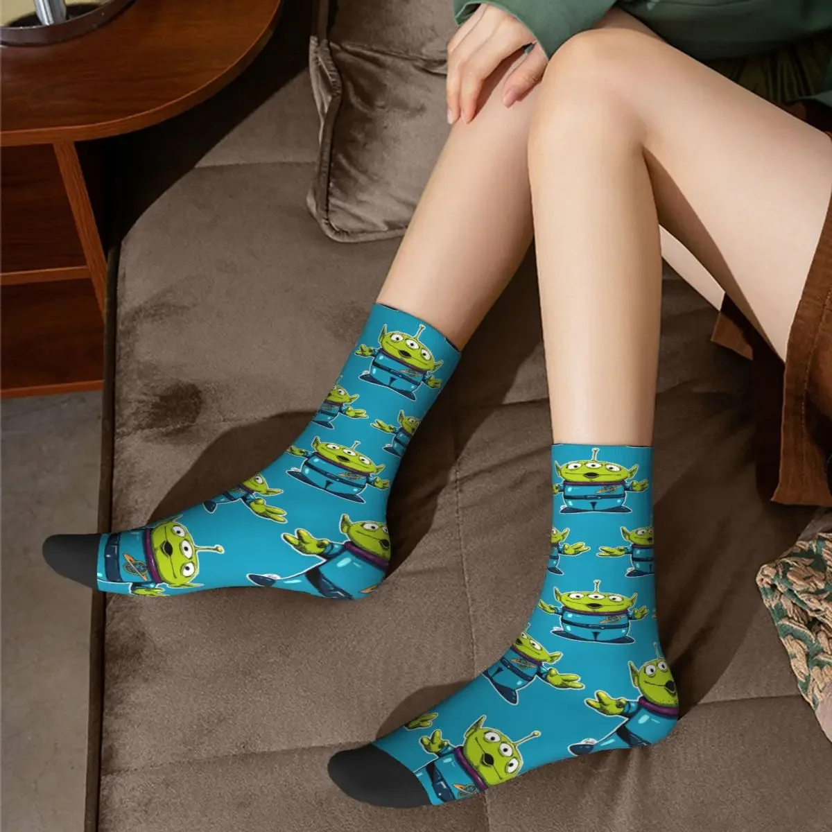 Kleine grüne Mann Socken Harajuku hochwertige Strümpfe die ganze Saison lang Socken Zubehör für Mann Frau Geburtstags geschenk