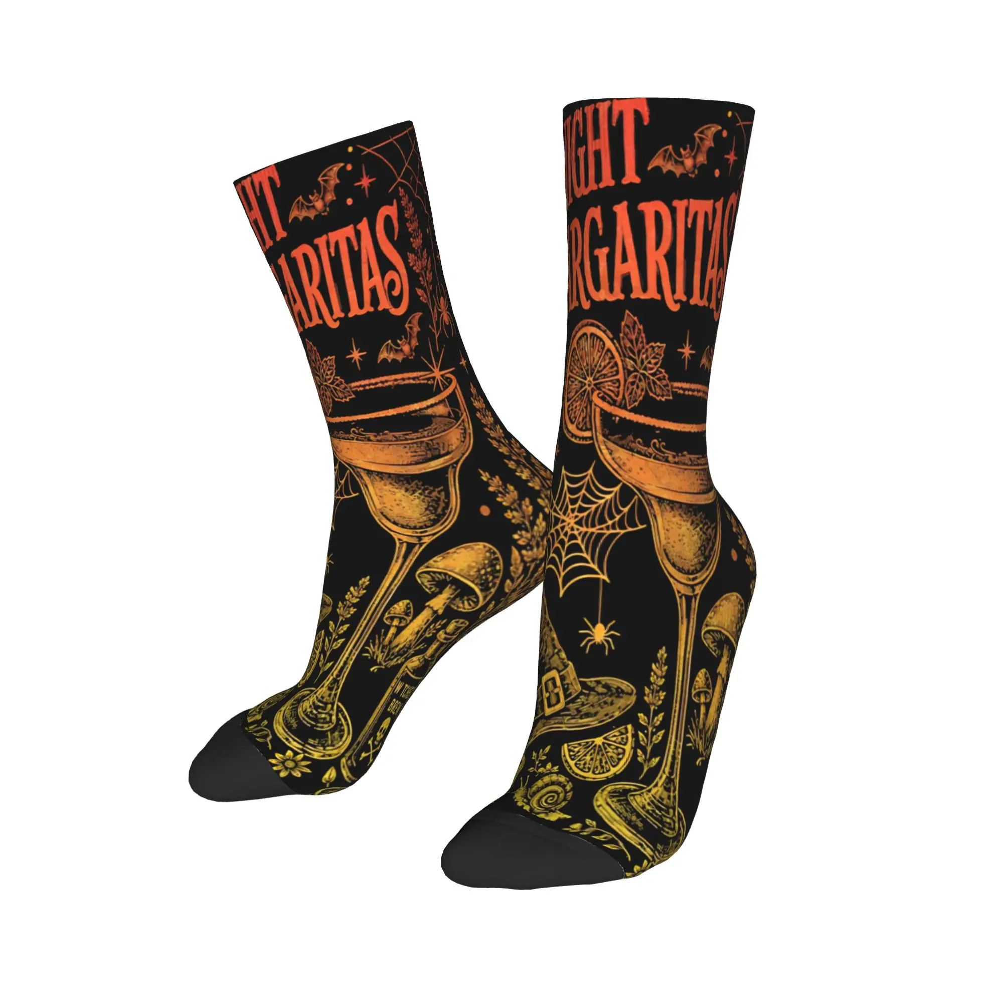Practical Magic Midnight Margaritas Witchy Halloween Gothic Socks for Women Men All Season  Super Soft Long Socks Non-slip