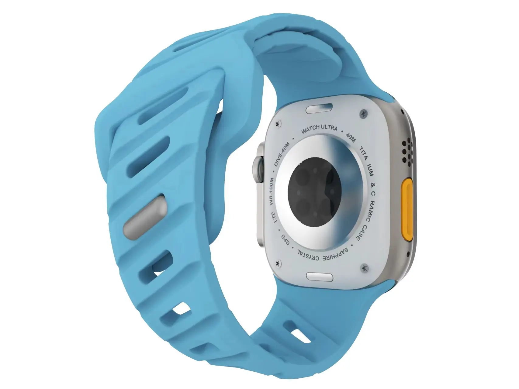 Sport siliconen band voor Apple Watch Ultra 2 10 9 8 7 6 SE 5 4 Twill patroon armband riem voor iWatch 42 mm 44 mm 45 mm 46 mm 49 mm