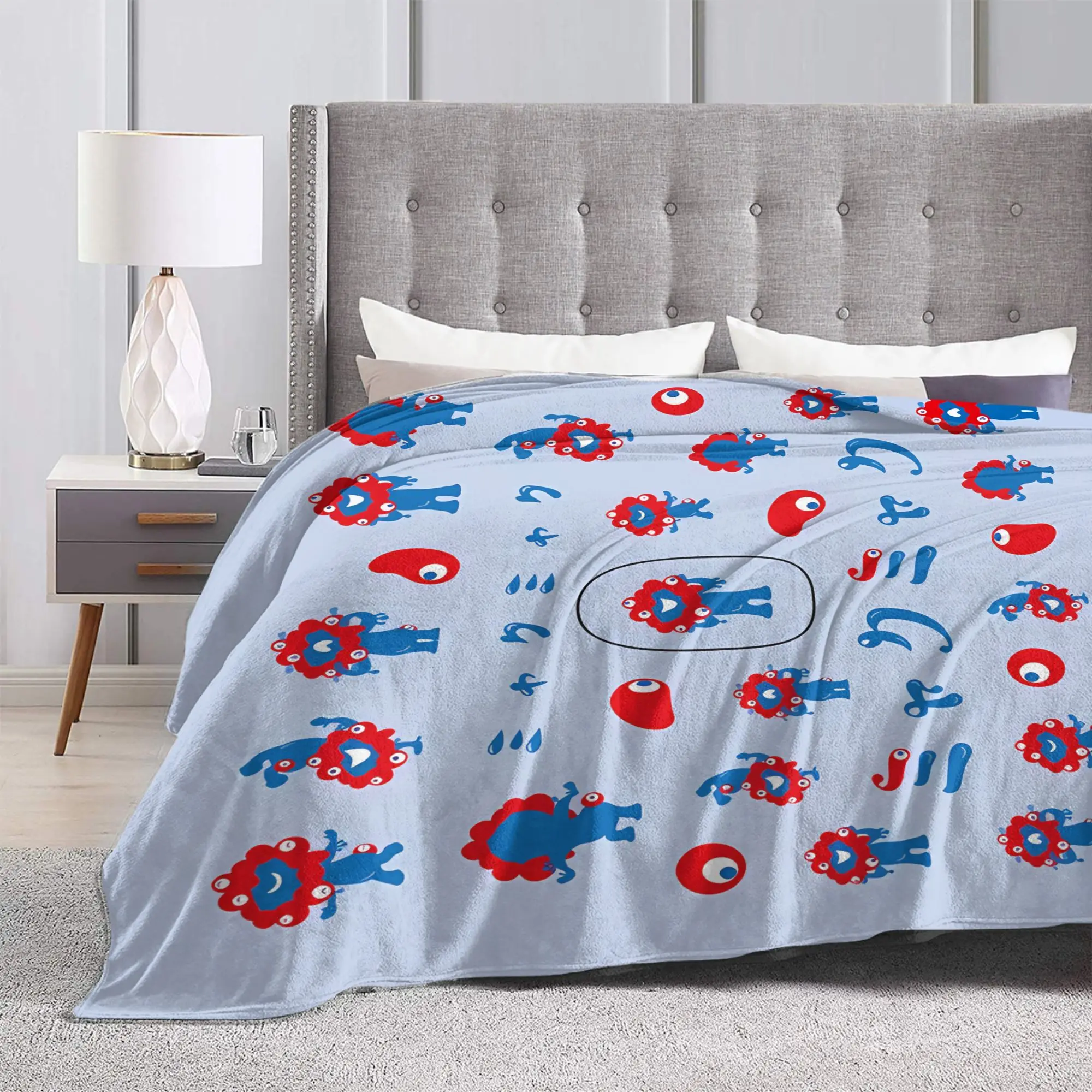 Kawaii Blanket Quality Warm Soft M-MyakuED M-MyakuS Throw Blanket Spring Boy Girl Couch Chair Fluffy Bedspread