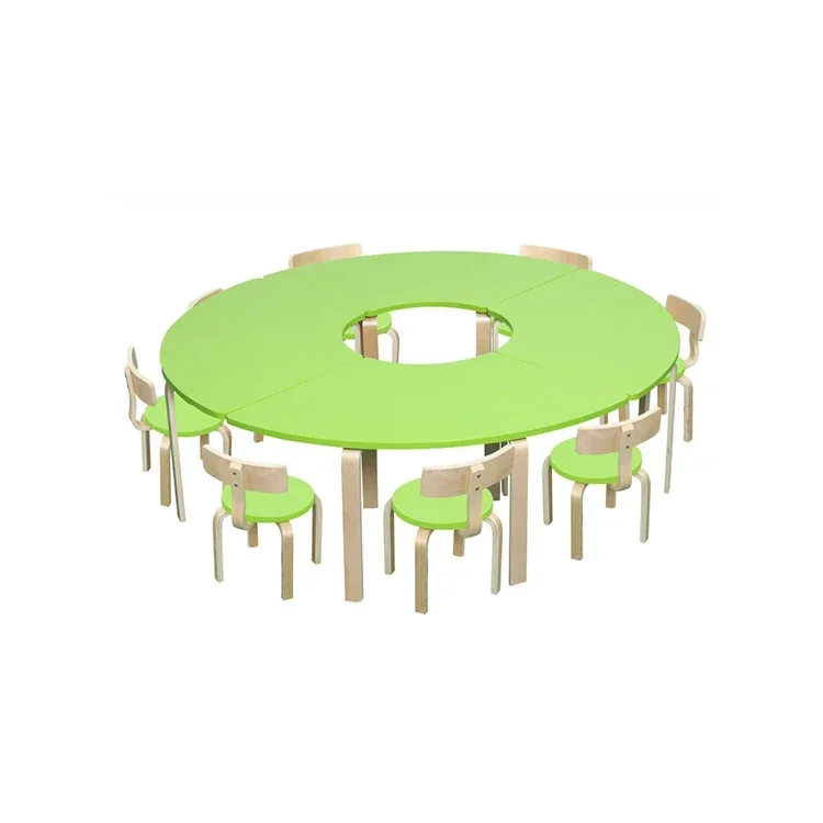 2026 Hot sale quality school wooden study table for kids chair set