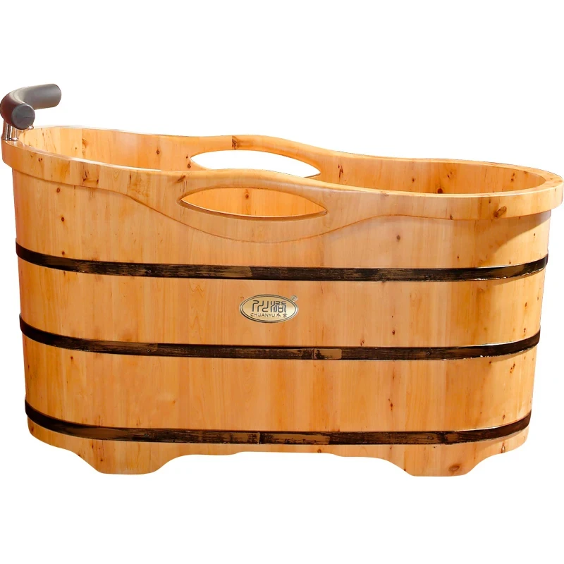 Cedar Bath Barrel Wooden Bathtub Bathtub Bath Barrel Solid Wood Quality Insulation 05