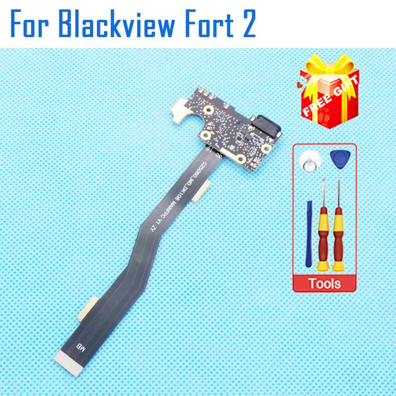 Placa base de carga USB original Blackview FORT 2 con cable flexible FPC principal para teléfono inteligente Blackview Fort 2