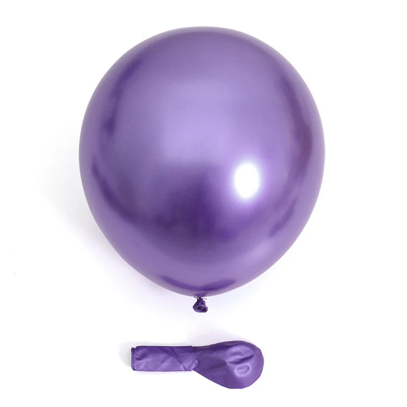 10/20/50 Stück Metallic-Geburtstagsballons Metall Blau Rot Chrom Silber Roségold Luftballons für Party Babyparty Hochzeitsdekorationen – Detail 12