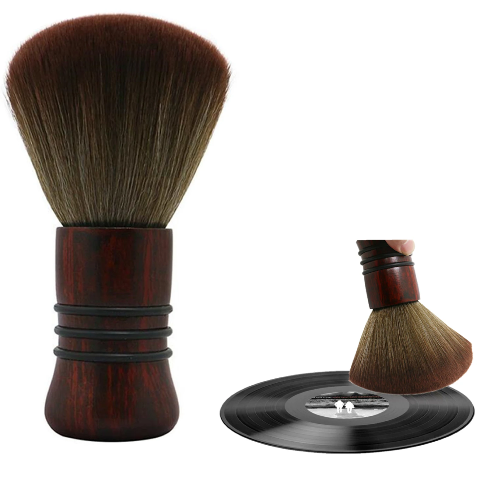 منظف تسجيلات الفينيل، سجل الغبار المضاد للكهرباء الساكنة     فرشاة تنظيف لخرطوشة ألبومات الفينيل LP CD/لوحة المفاتيح/عدسة الكاميرا