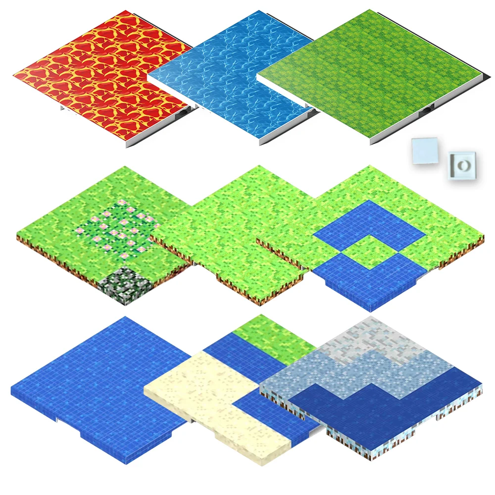 Piastra base magnetica per blocchi da costruzione, adatta per bambini: una piastra base per impilare blocchi magnetici, realizzata in durevole