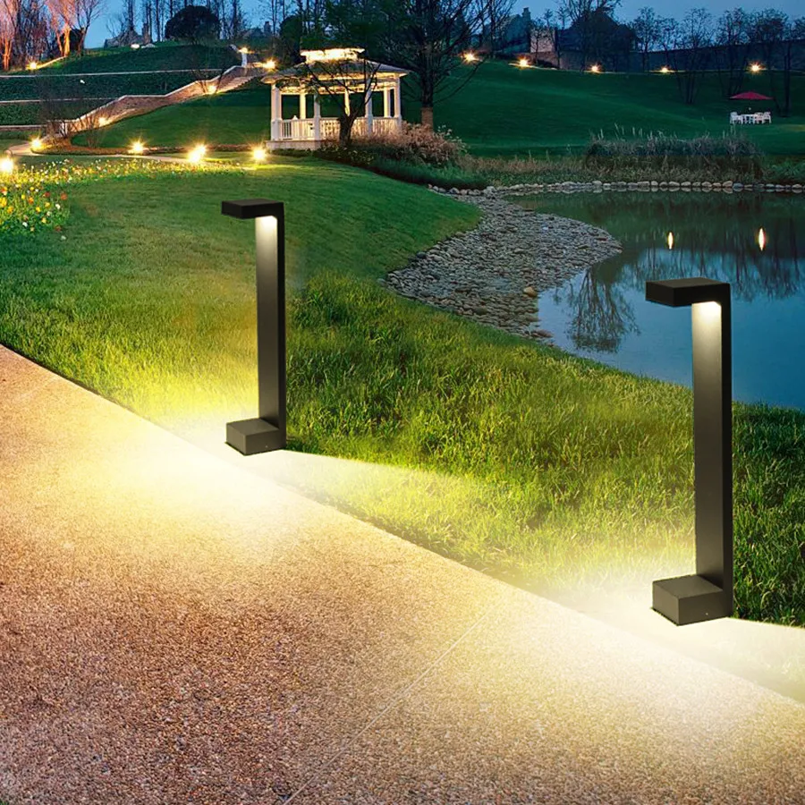 Imagem -04 - Alumínio Outdoor Pathway Lights Ip65 Impermeável Landscape Path Lights Outdoor Fence Bollard Light For Lawn Patio Decor 10w