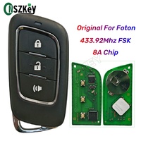 CNSZKEY Original For Foton Tunland Gratour IX7 IM6 IM8 Toplander Smart Remote Key 433.92Mhz FSK 8A Chip 3 Buttons Proximity