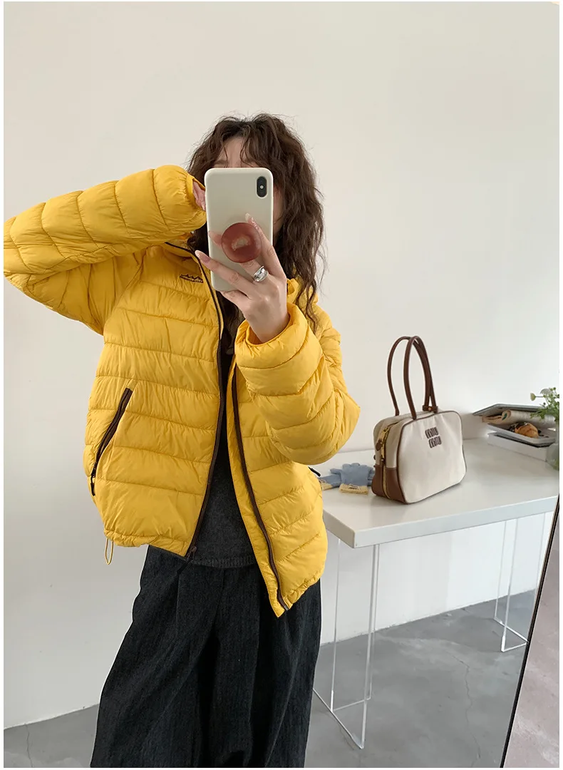 Solid Lightweight Hooded Padded Jacket Women Autumn Winter Casual Outdoor Soft Puffer Jacket Woman All Match Korean Warm Parkas