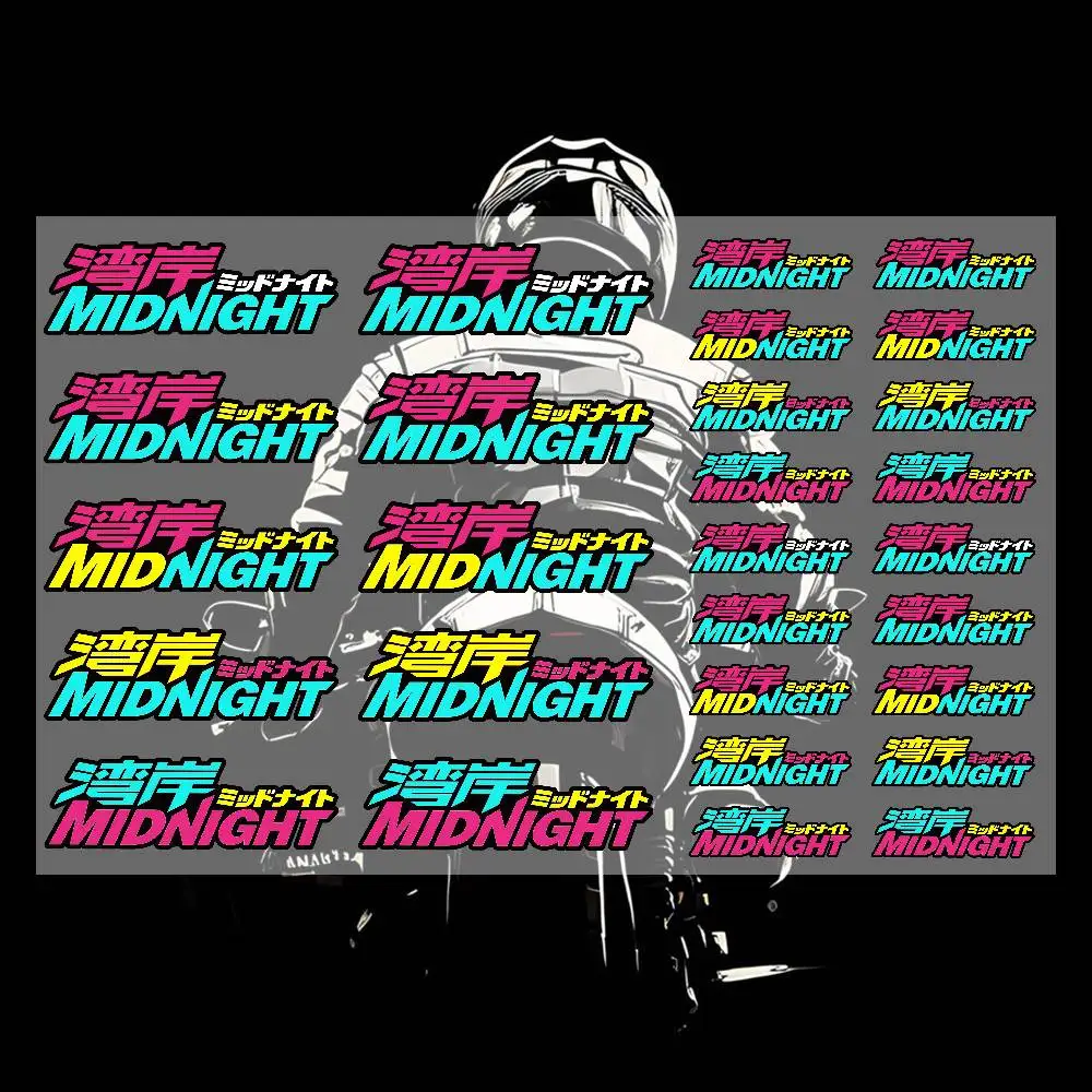 

MIDNIGHT Stickers Moto Sticker Auto Body Bumper Windows Motorcycle Laptop Walls Vinyl Decal Car Tuning Accessories