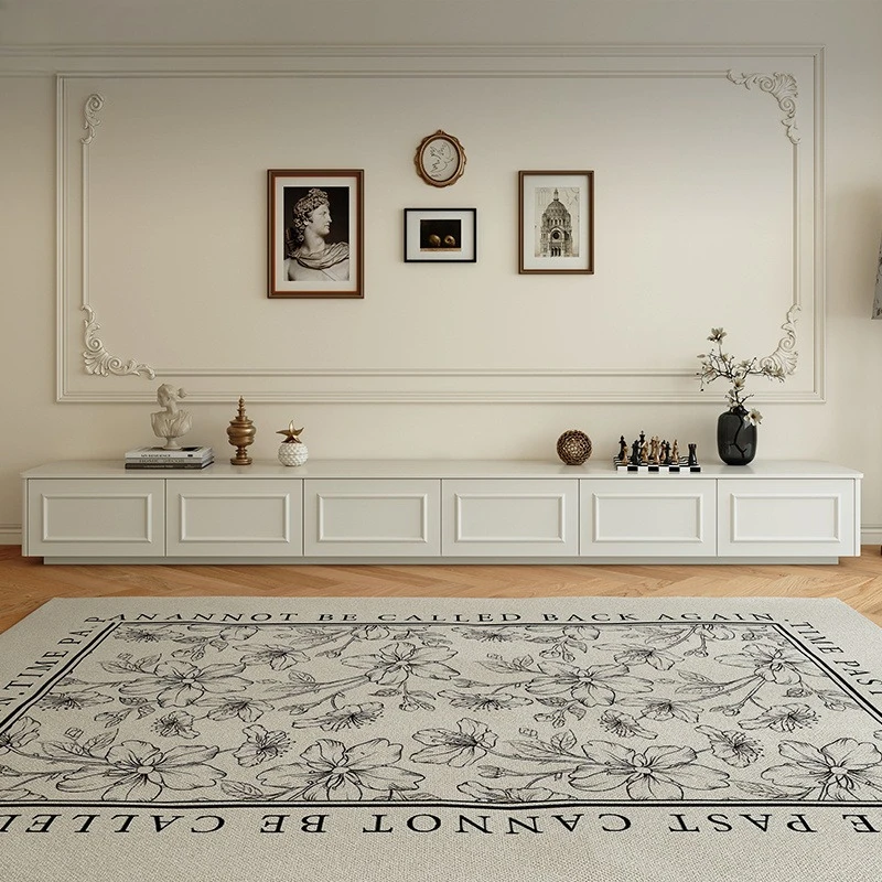 خزانة تلفزيون ريفية مستصلحة من الخشب على الطراز الصناعي قطعة أثاث غرفة المعيشة رف غرفة تلفزيون soportes de #3