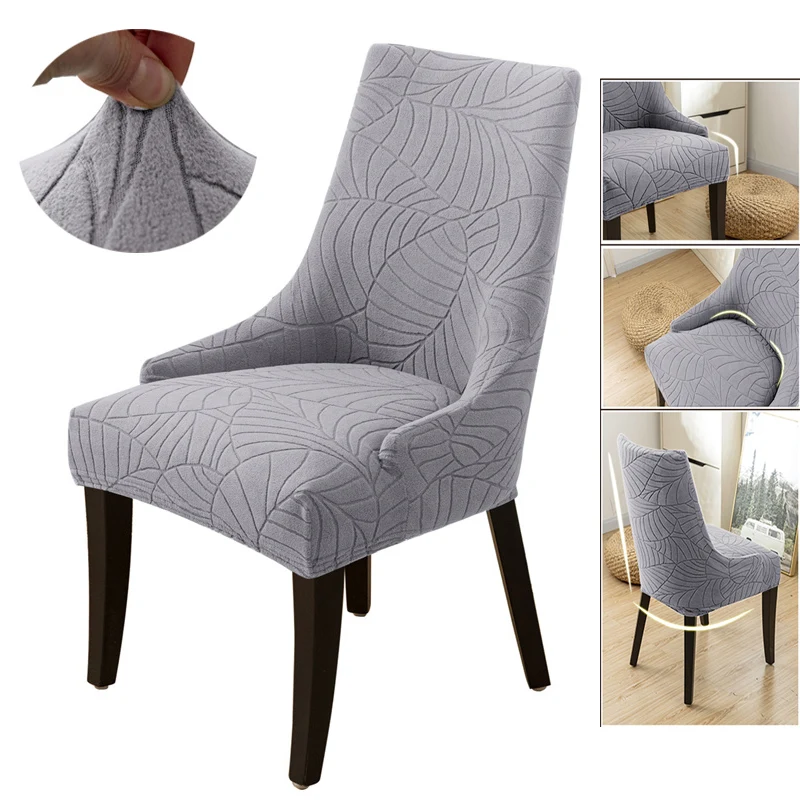 High Sloping Armchair Cover Elastic Wingback Dining Chair Covers Single Chairs Case for Living Room Banquet Wedding Washable