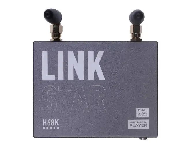 LinkStar-H68K-0232 Router with 2GB RAM & 32GB eMMC, dual-2.5G & dual-1G Ethernet, 4K output, Pre-installed Android 11, Ubuntu &