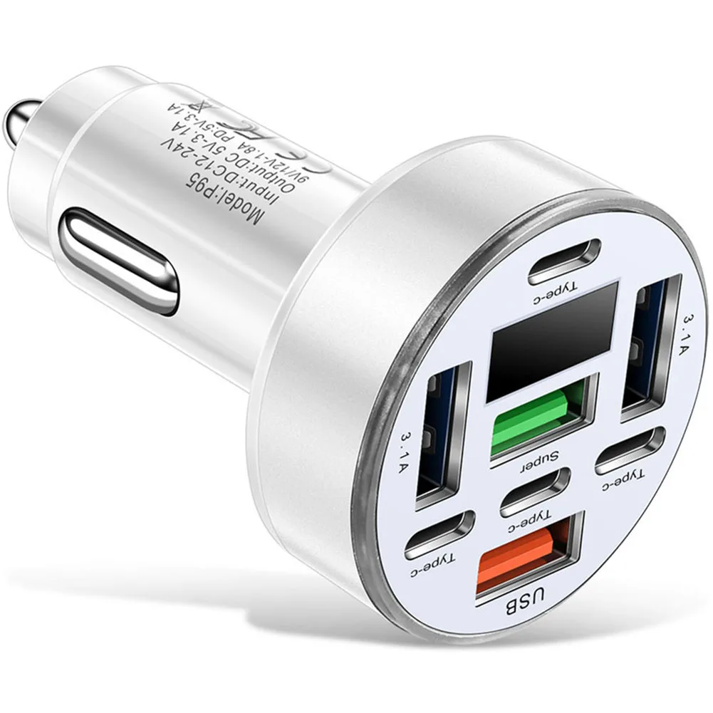 محطة شحن سريعة 8 منافذ شاحن مكتب استخدام مادة سبائك الألومنيوم تيار مستمر 12-24 فولت مدخلات مقاومة درجات الحرارة العالية