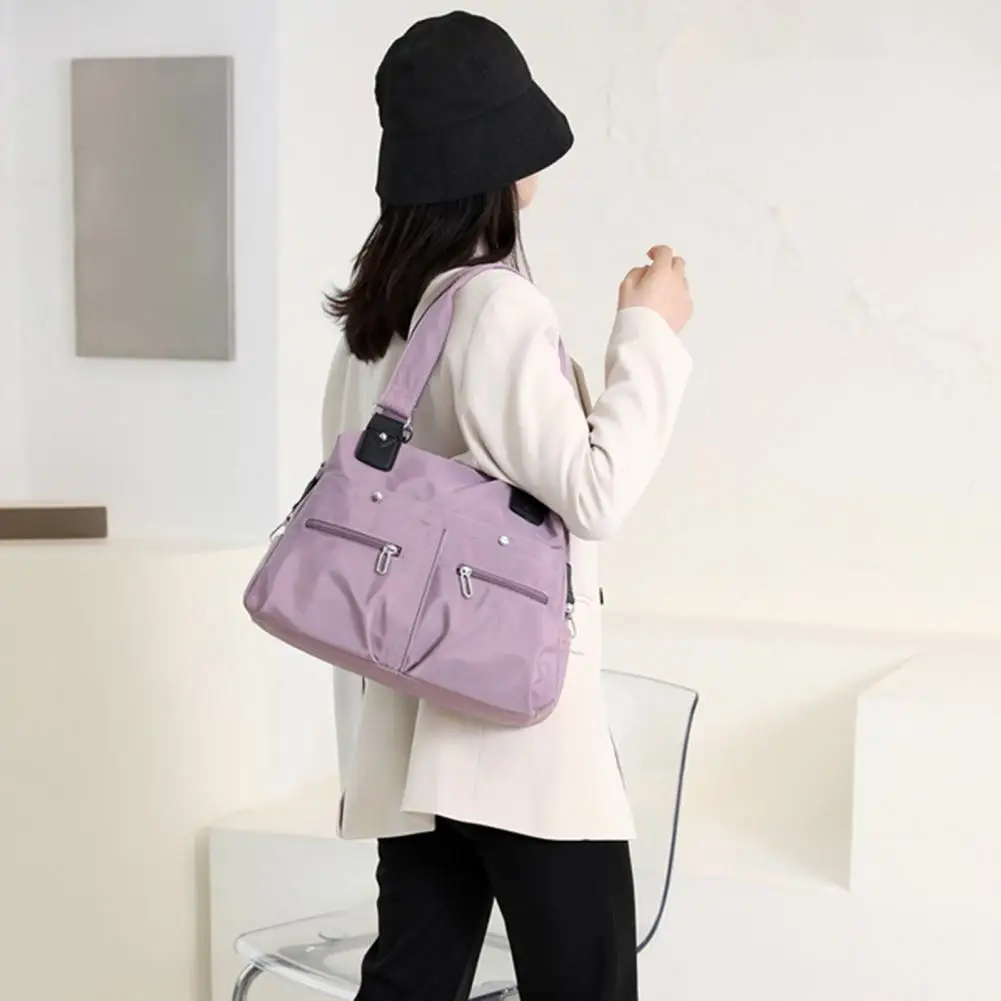 Bolso de hombro para mujer, bolso organizador con múltiples bolsillos, bandolera para ordenador portátil, resistente a salpicaduras, antirrobo, para trabajo, viaje, bolsas de mensajero