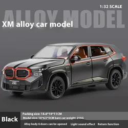 1:32 BMW XM Off Road SUV Vehicle Alloy Metal Diecast Car Model Sound & Light Indoor Collection Decorative Gift For Firend Box