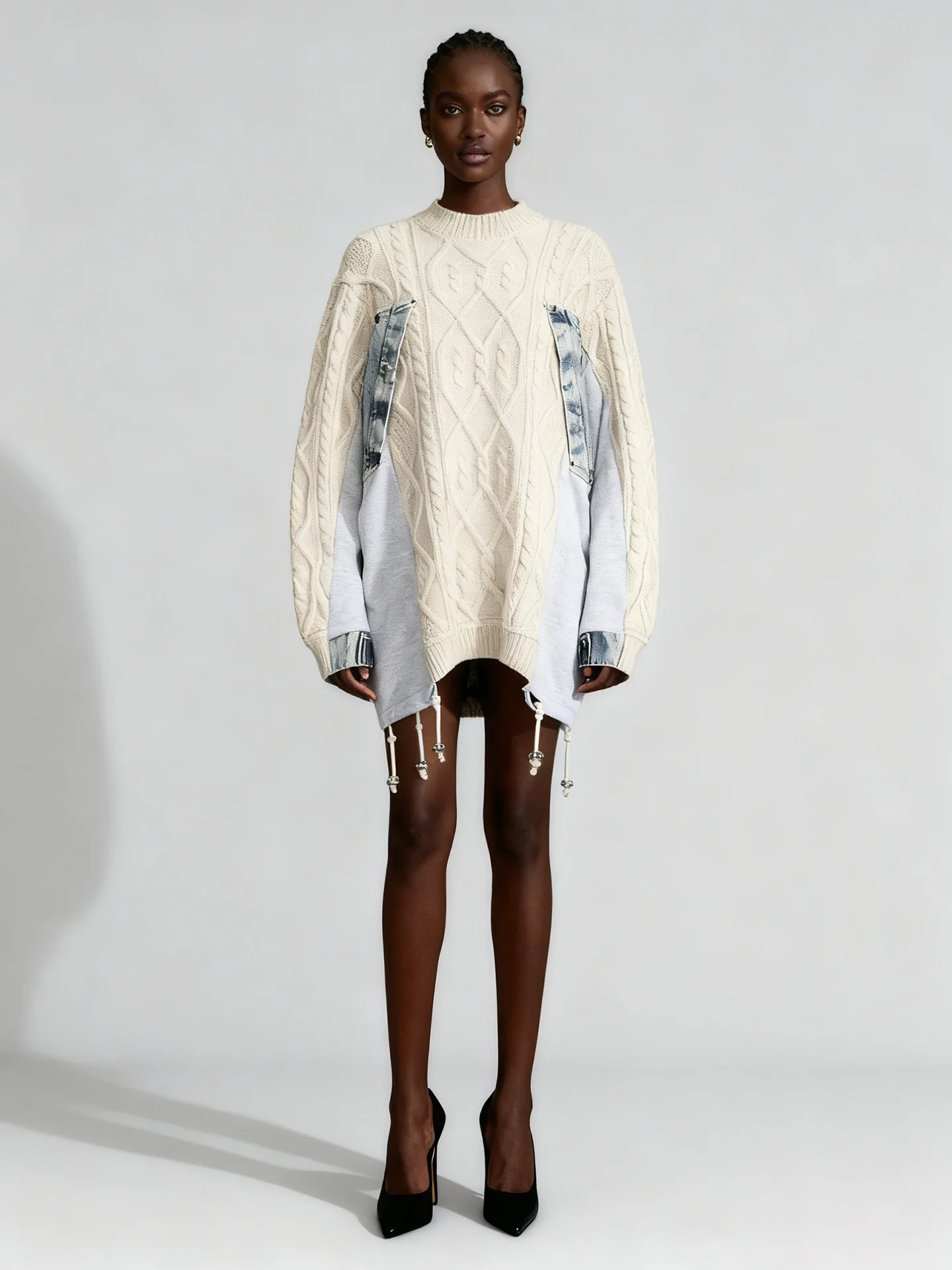 

Korean Sle Loose Fit Color Blo Knitted Sweater Coat round Ne Base irt Women's Faion Autumn Winter Polyester Cotton ...