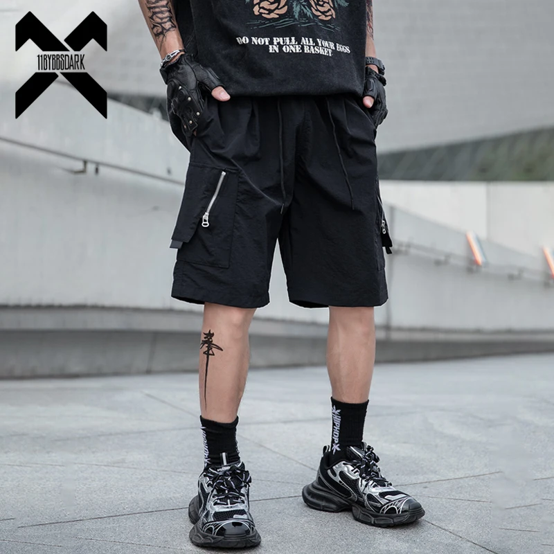 

Мужские тактические ультратонкие шорты, модные функциональные шорты с несколькими карманами, техническая одежда, лето 2025 года, уличная одежда в стиле хип-хоп