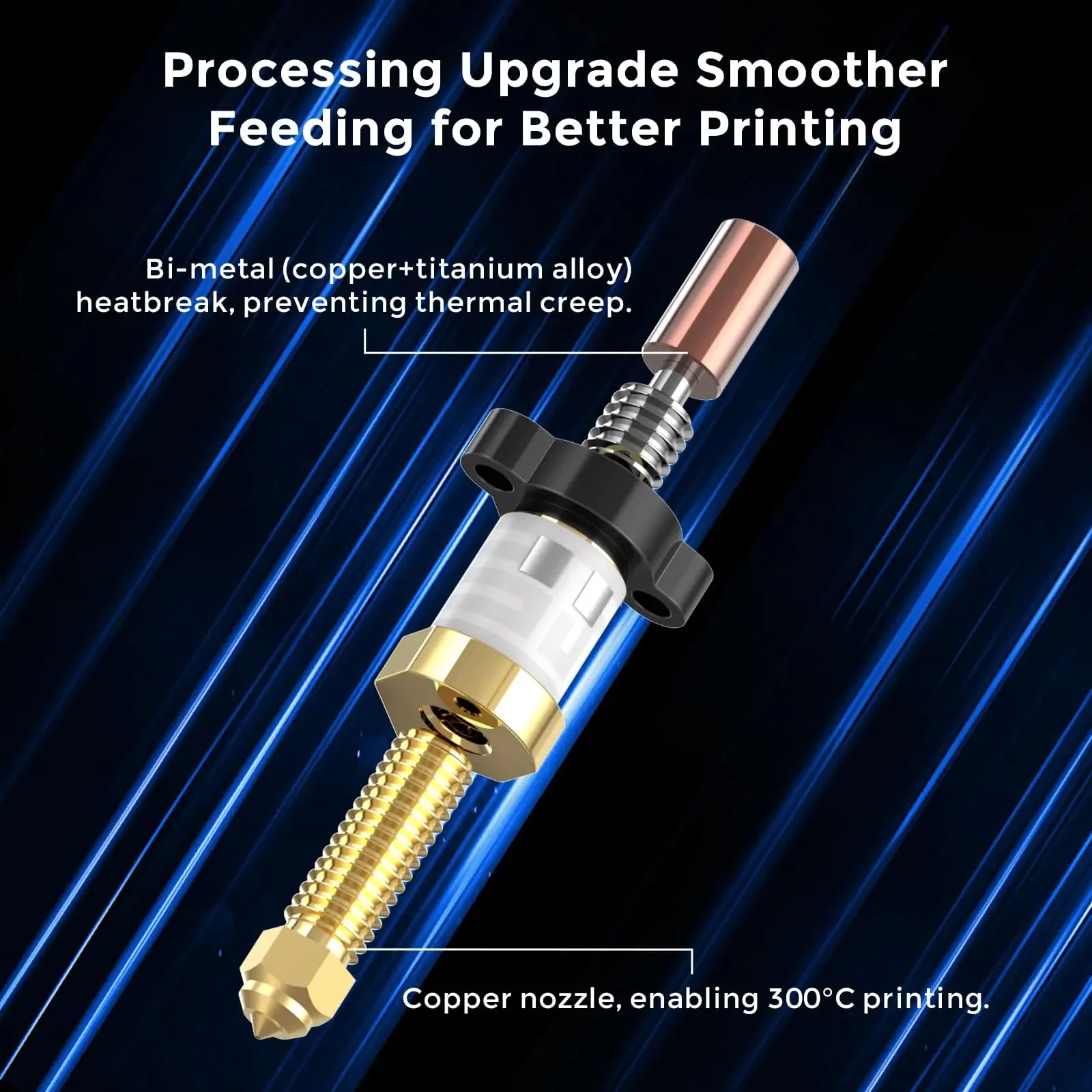 High Speed Upgrade Nozzle Extruder Kit with Ceramic Heating Block, 3D Printer Replacement Accessories for Creality Ender 3 V3 KE