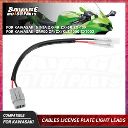 Adaptador de Cable de luz para matrícula, Conector de enchufe para Kawasaki Z1000 Z900 Ninja ZX-4R ZX-6R Z H2 1000SX Versys 1000