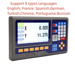 8 lingue 2 / 3 assi LCD DRO Digital Readout Display Counter per fresatrici tornio tornio