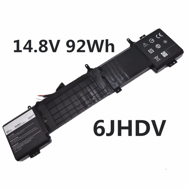 6JHDV 14.8V 92Wh Laptop Battery For Dell Alienware 17 R2 R3 ANW17-2136SLV P43F AW17R3-4175SLV