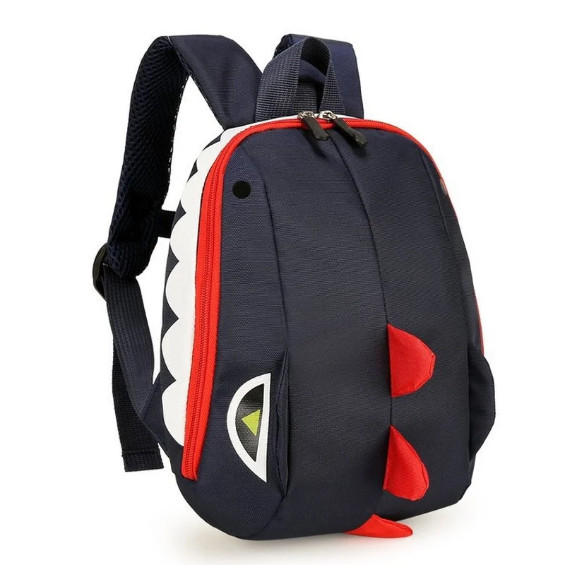 Boys New Baby Anti-lost Backpack with Leash Cartoon Dinosaur Children Kindergarten Cool Girls Breathable Simple Solid Fashion