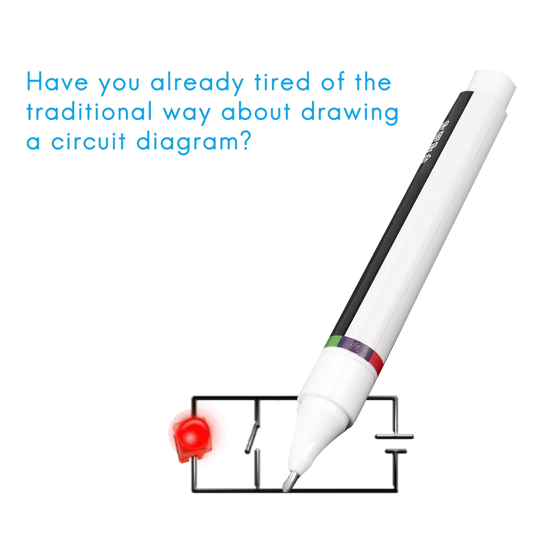 B05C-Conductive Ink Pen Electronic Circuit Draw Instantly Magical Pen Circuit DIY Maker Student Kids Education Magic Gifts