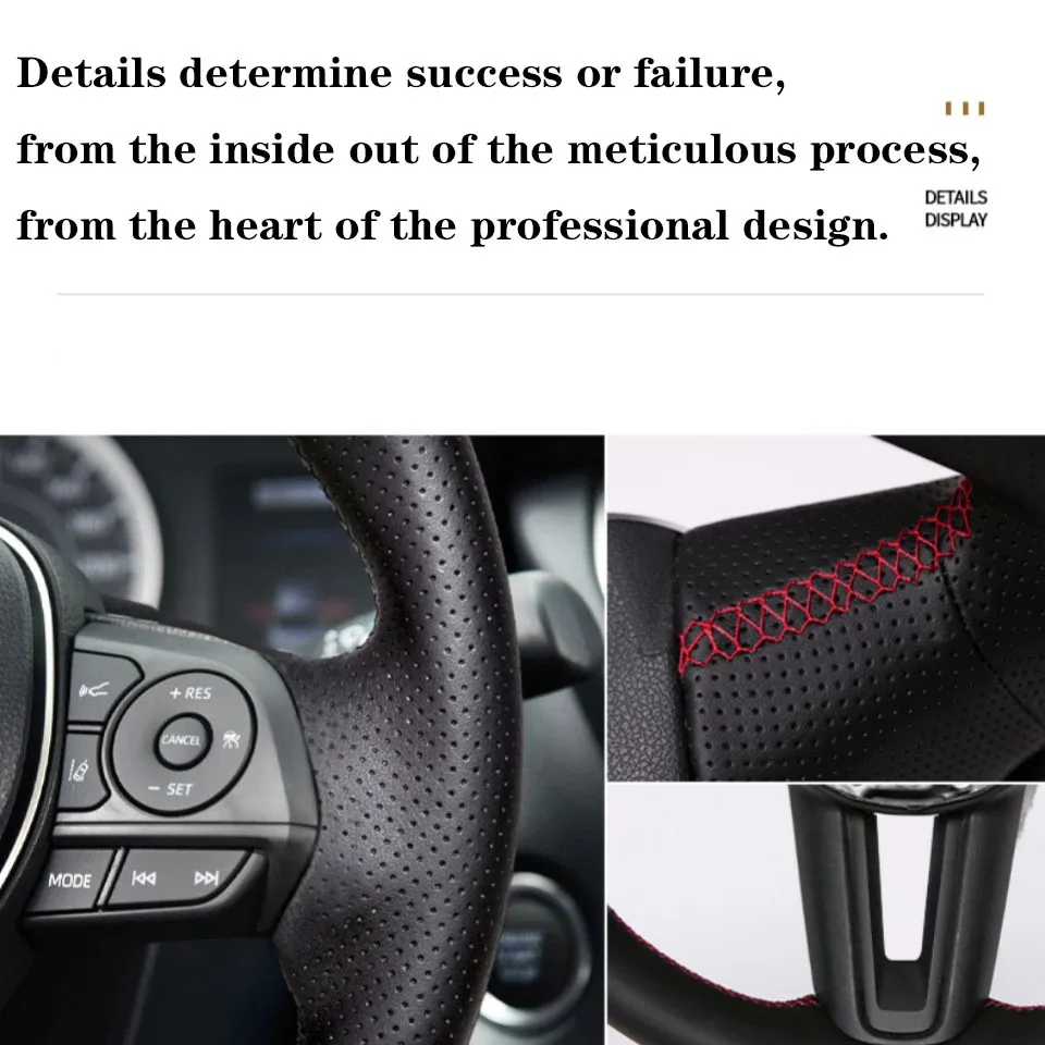 Auto-Lenkradbezug, rutschfest, Kunstleder, für Honda Fit City Jazz 2014 2015, HRV, HR-V, 2016, Vezel, Autozubehör – Detail 3