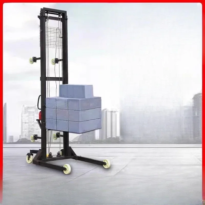 Electric lifting brick machine construction site aerated brick feeder
