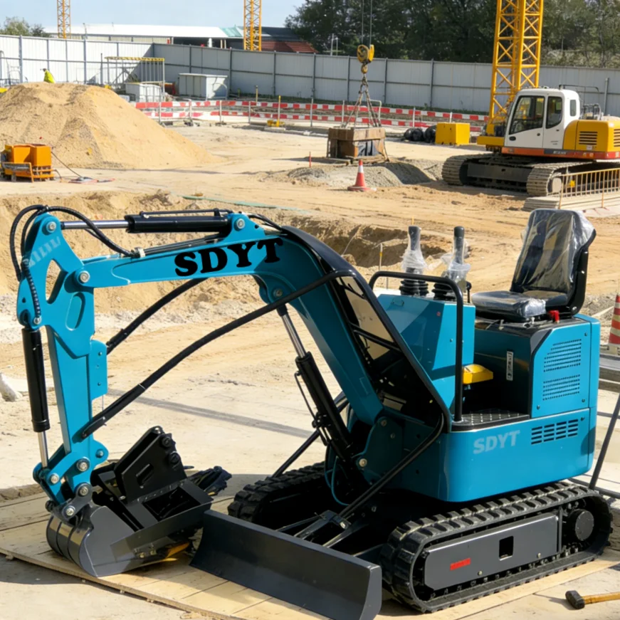 

Мини-экскаватор на гусеничном ходу, гидравлический, компактный, 1.2 тонны, с сертификатами EPA/CE, для сада, фермы, строительства