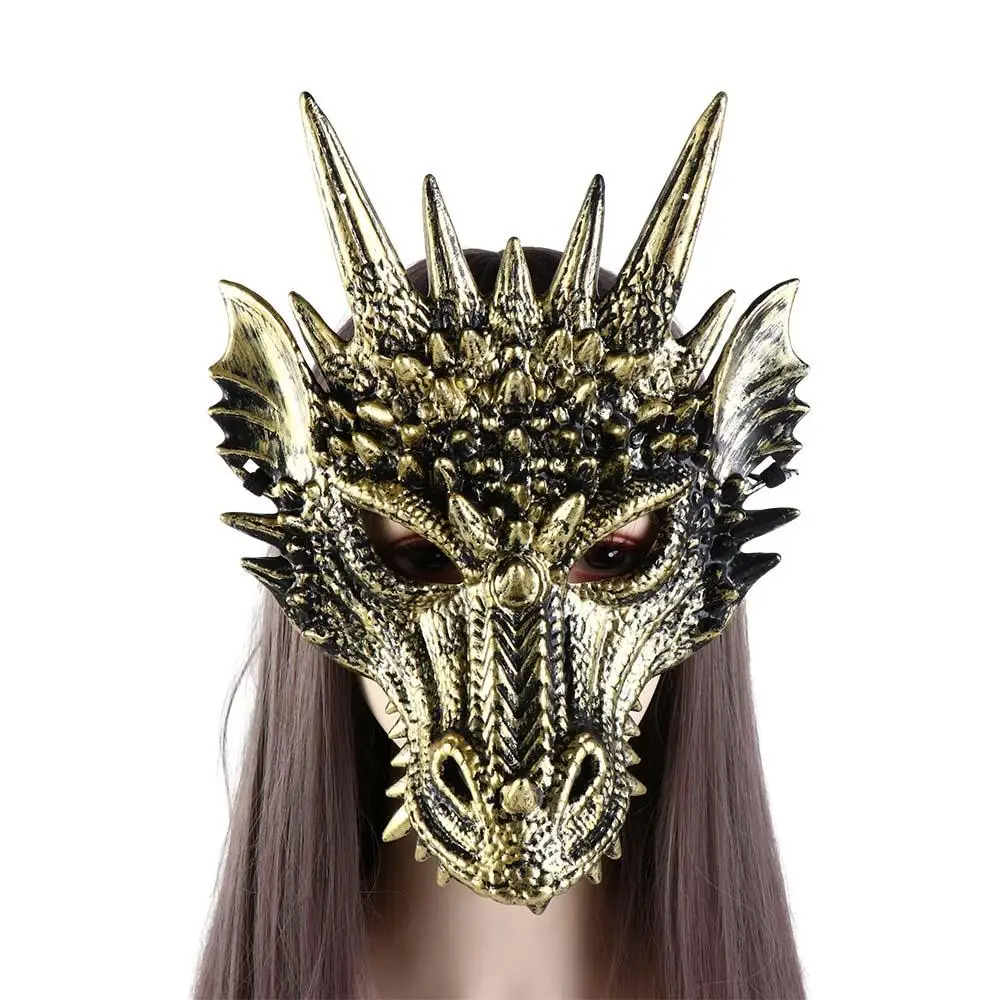 Mask For Men Halloween Dinosaur Carnival Halloween Festival New Year Decoration Anime Mask Dragon Mask Cosplay Prop Masquerade
