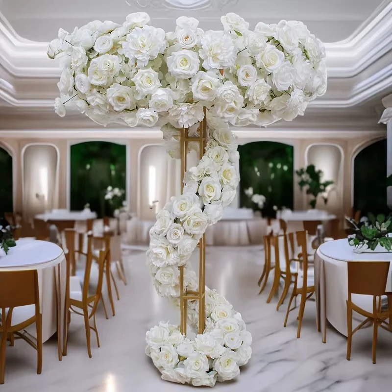 

Ferris Wheel Artificial Floral Arrangement for Wedding Table Centerpieces Long Flower Garland Decor and Archway Backdrop Wall