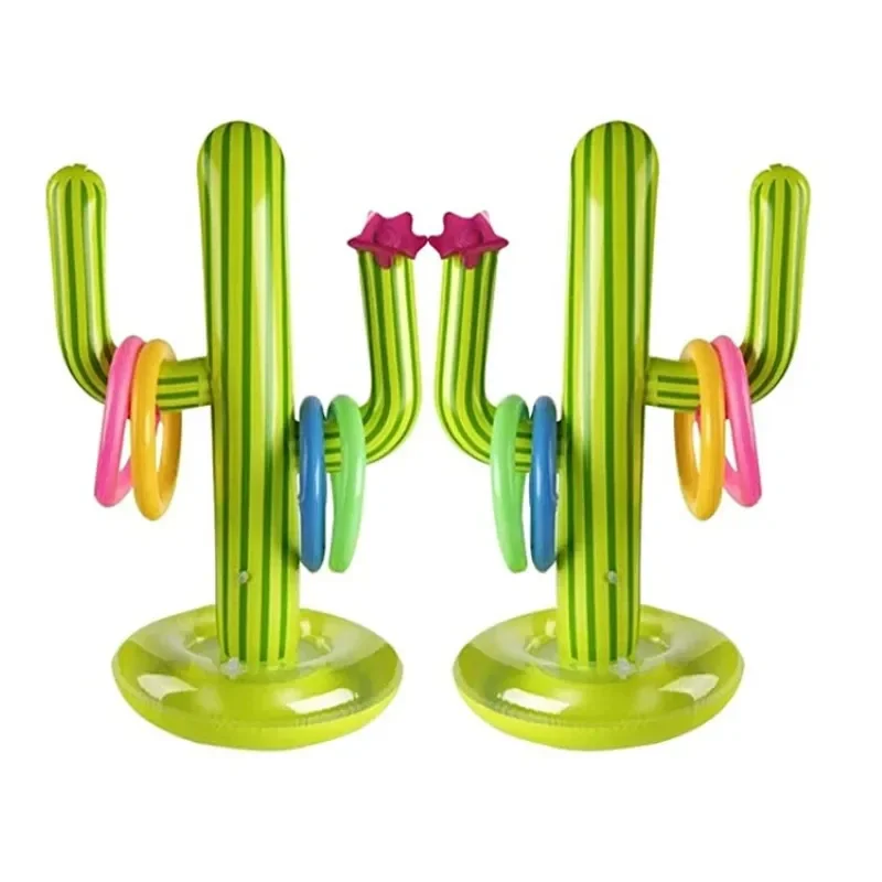 Schwimmen Ring Pool Sommer PVC Kaktus Aufblasbare Spielzeug Strand Werfen Party Spiel Wasser Spielzeug Outdoor Schwimm Liefert Aufblasbare Spielzeug