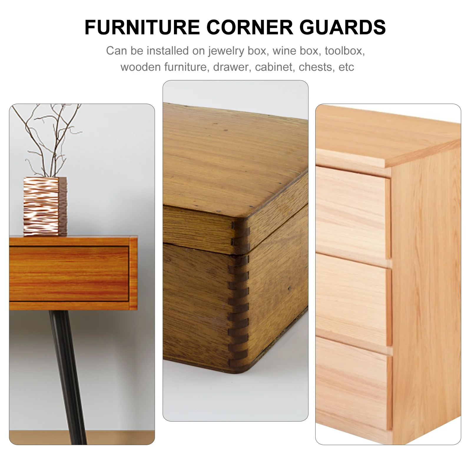 

20pcs Bronze Corner Protector Retro Zinc Alloy Support Foot Cushion For Furniture Wood Box Jewelry Pad Parts Accessory