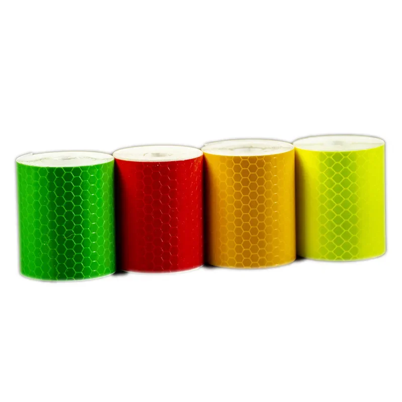 5cm*3M Reflective Car Stickers Outdoor Waterproof Warning Tapes White Red Fluorescent Yellow Reflectors Safety Strip For Bicycle