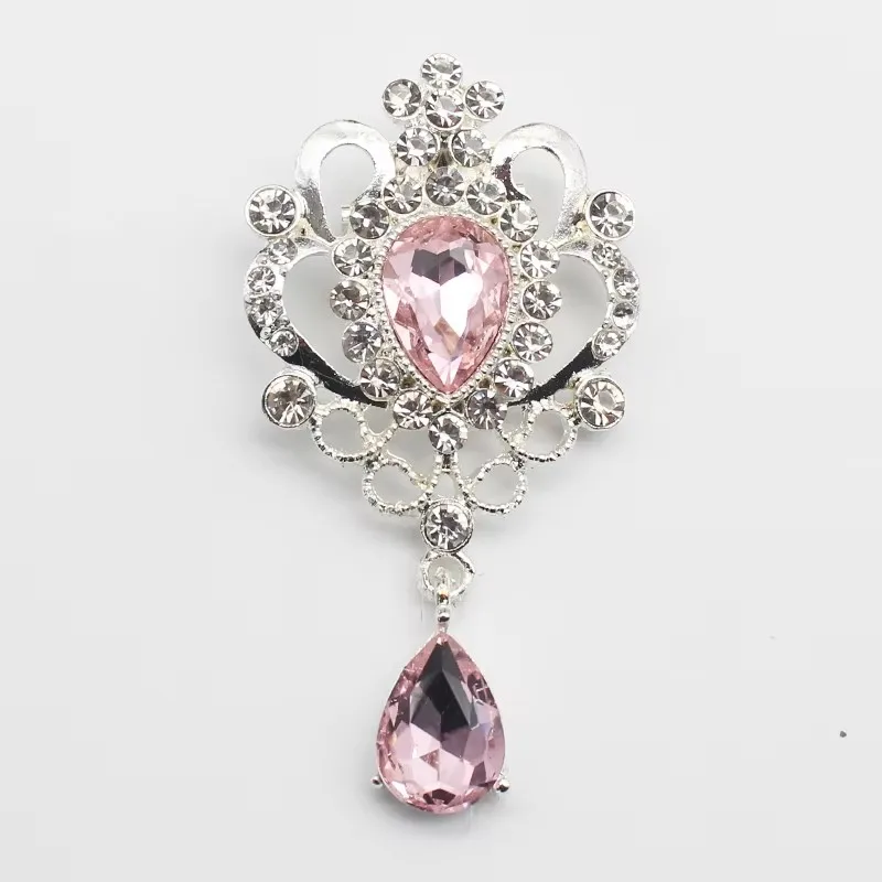 New Hot Sale Fashion High-end Water Drop Brooch Hot Sale Rhinestone Inlaid Crystal Brooch Dress Versatile Collar Pin