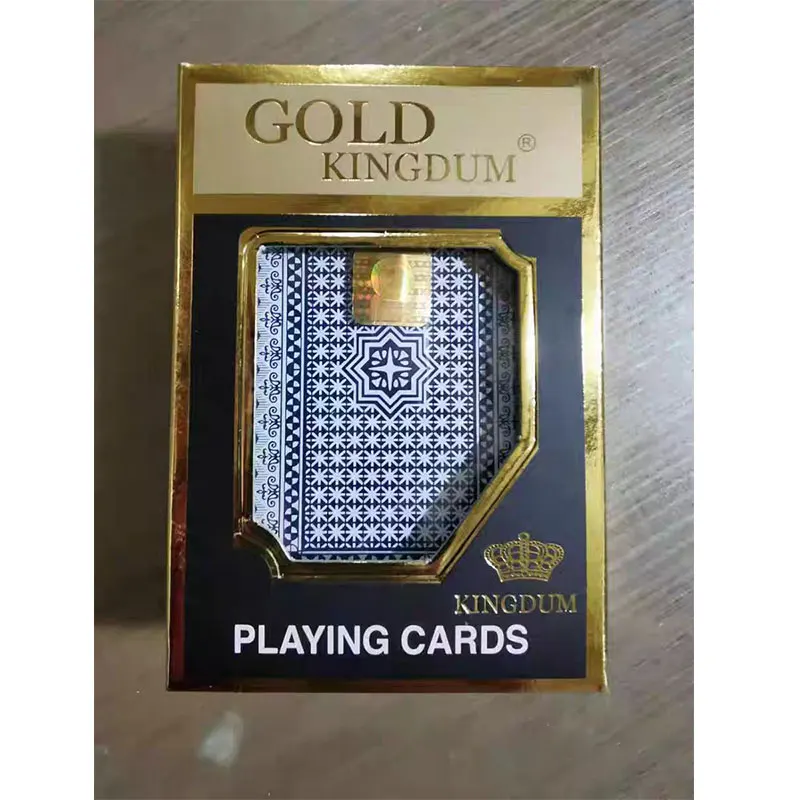 

Карты с УФ-эффектом для контактных линз, волшебная пластиковая колода, забавная игра, Gold Kingdum, анти-мошеннический покер, настольная игра