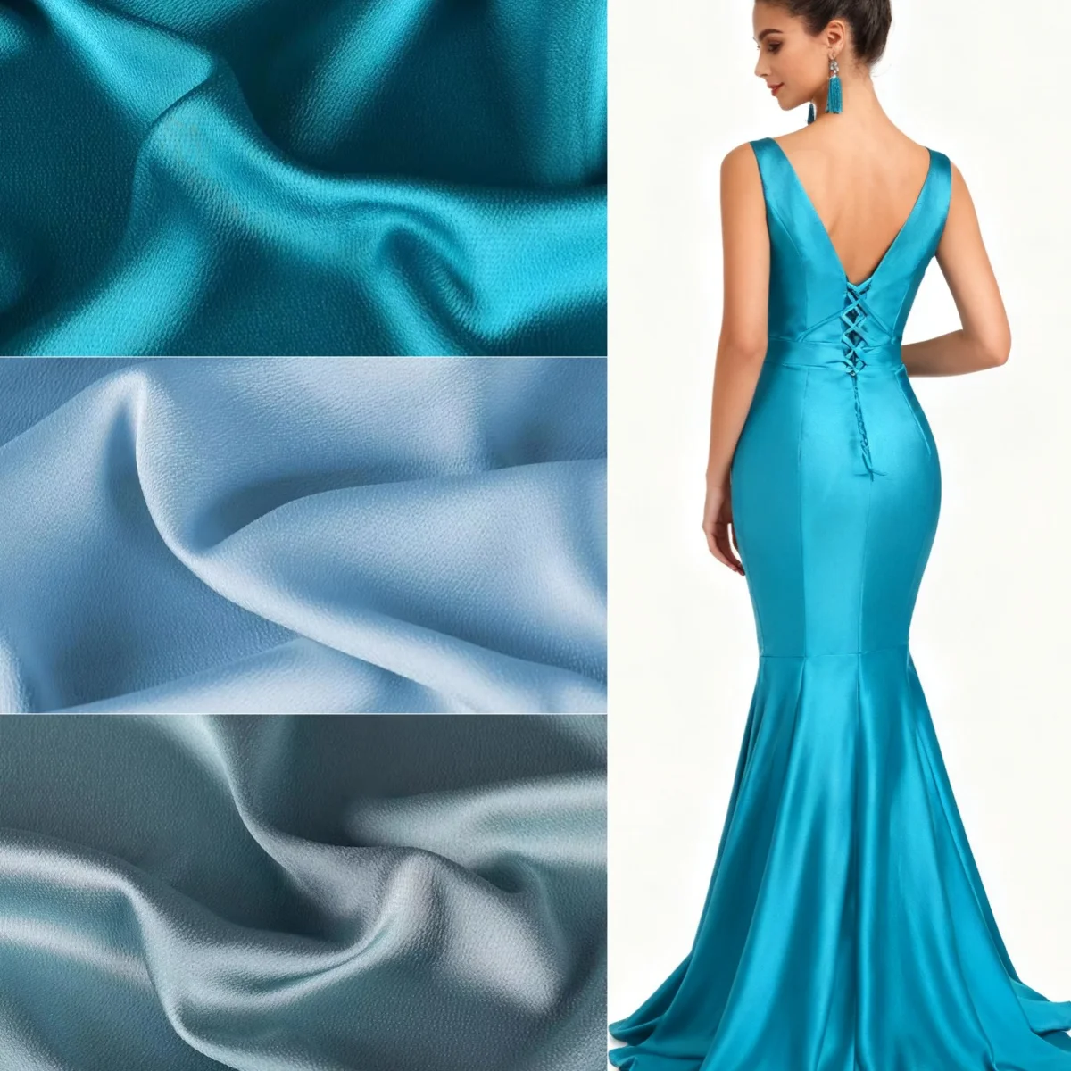 

Высококачественная хрустальная атласная ткань, глянцевая сшитая своими руками классическая рубашка, украшение, мягкая и гладкая дизайнерская ткань