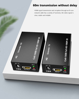 60M Extender RJ45 1080P HDMI-compatible Network Extender by CAT5e CAT6 LAN Extensor for PS4 apple TV PC laptop HDTV