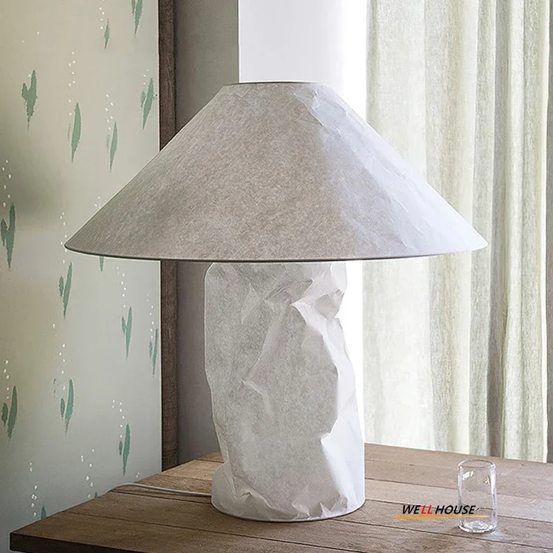 Art Deco Standverlichting Wabi Sabi Papier Vloerlampen Woonkamer Slaapkamer Hoek Vloerverlichting Nachtkastje Verlichting Voor Led